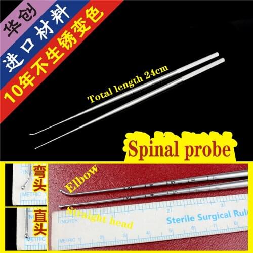 Orthopaedic instruments medical spine probe straight head elbow lumbar surgery nerve probe hard probe