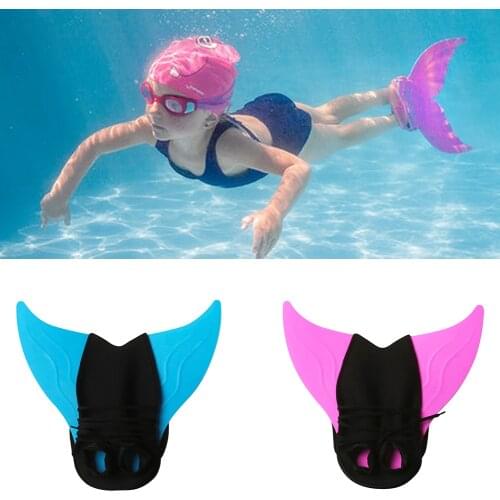 Swimming Training Fins Diving Fins Mermaid Ankle Swim Fins Diving Equipment For Kids Children Water Sports Training