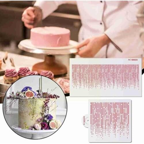 Straight Line Point Meteor Shower Spray Flower Mold Cake Mol Tool Template Cake Stencils DIY Pan Flower Drawing Decoration X3L8