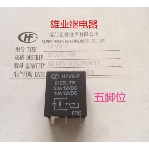 Relay HFV6-P-012ZL-TR 12VDC PIN