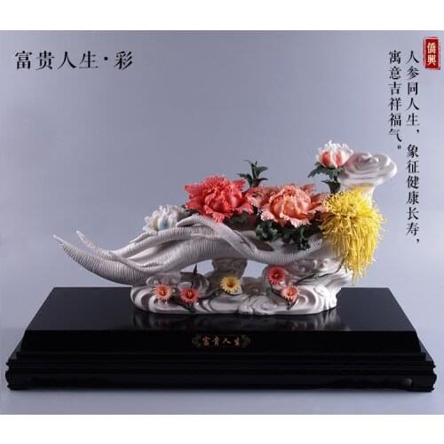 Crafts decor hand wedding cutting dies home Home Furnishing decoration creative arts and crafts Dehua ceramic gift wedding gift