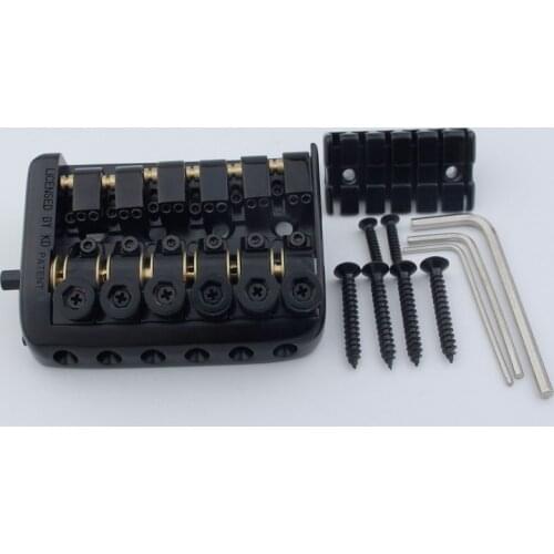 6String Saddle Headless Guitar Bridge Tailpiece With Worm involved string device