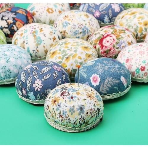 Pumpkin Needle Pin Cushion Holder Wrist Pincushion Stitch Needlework Mat DIY Craft Supplies Sewing Pins Accessories