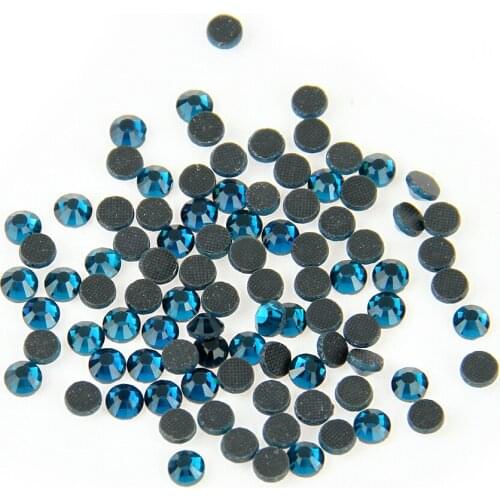 Good Quality 500 Gross Zircon Blue Hotfix Rhinestones ss10 2.7-2.9mm Crystal DMC Flatback Hot Fix Rhinestone Glass Strass