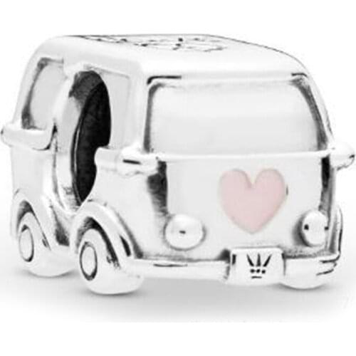 Camper Van Charm 100% Real 925 Sterling Silver Camper Van Charms Fit Brand Bracelet Diy Jewelry