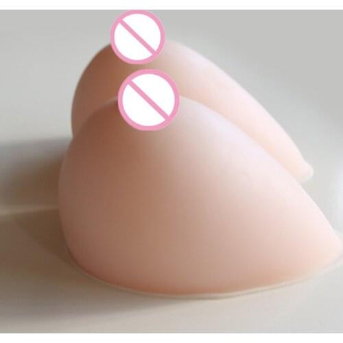 1 Pair 2400g touch feeling real 44 46 48 Silicone Artificial Fake False Breast Boob 7XL size crossdress silicone breast forms