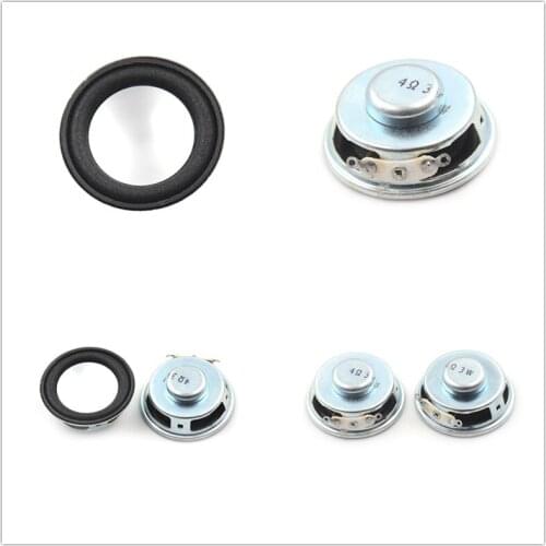 2PCS/Lot Speaker Horn 3W 4R Diameter 4CM Mini Amplifier Rubber Gasket Loudspeaker Trumpet High Quality