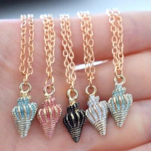 2019 New Arrival 3D Fantastic Conch Pendant Necklace Best friends Exquisite Jewelry Gifts For Kids Women Accessories