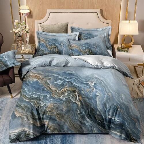 Abstract Single Duvet Cover Set Ocean Luxury Double Queen King Bedding Set Twin Size Quilt Cover Set For Adult Child Home Dec