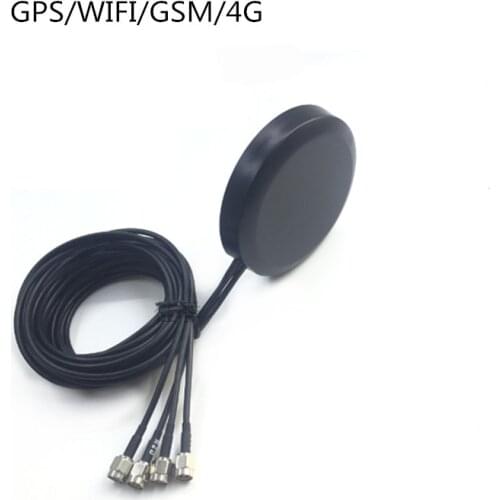 GPS 4G wifi GSM four-in-one combined car antenna GSM combination outdoor waterproof cabinet chassis antenna 28dbi SMA Male