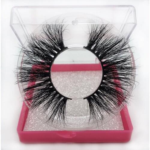 Buzzme false 3D mink eye lash handmade volume natural make up False eyelashes glitter square box sexy lashes vendor