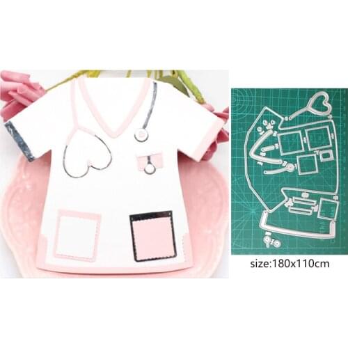 Doctor Nurse outfit Metal Cutting Dies Stencils for DIY Scrapbooking dies Paper Album Card Embossing Dies craft dies new 2020