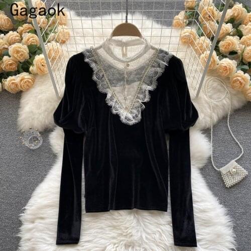 Кружевные блузки Gagaok China At AliExpress