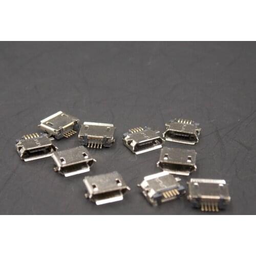 Hot 20 Pcs Micro USB Type B Female Socket 180 Degree 5-Pin SMD SMT Soldering Jack