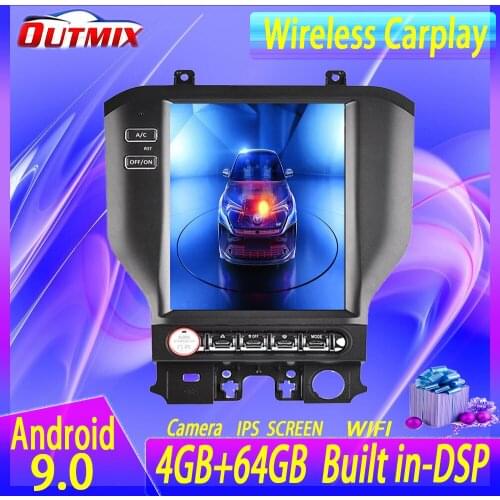 For Ford Mustang Android Radio tape recorder 2014 - 2018 Car Multimedia Player Stereo head unit Tesla gps Navi No 2din Autoradio