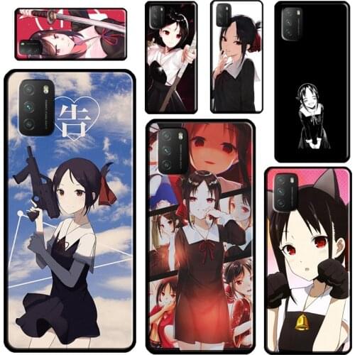 Cute Kaguya Sama Anime For POCO X3 Pro M3 F1 F2 F3 Phone Case For Xiaomi Mi 11 Lite 9 10 A3 Mi 11 Ultra 10T Pro