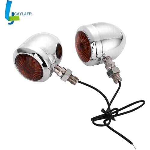 Motorcycle Bullet Blub lamp Turn signal Indicator light for Harley Honda Suzuki Yamaha Universal M10 Bolt