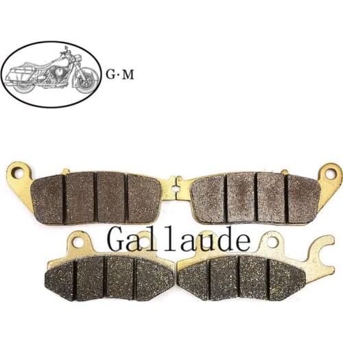 Motorcycle Front / Rear Brake Pads organic For Kawasaki KLE250 KLE300 VERSYS-X 250 300 ABS & Non ABS 2017 2018 2019 2020