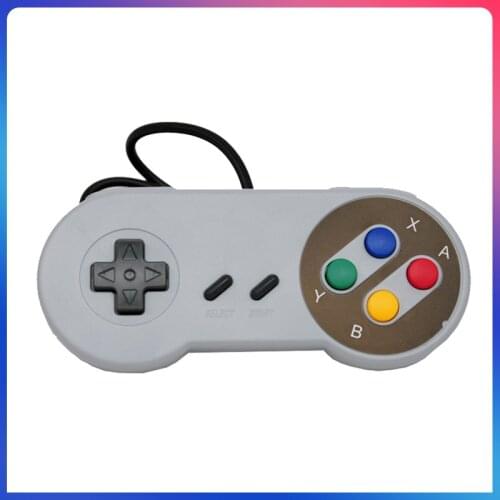 Retro Wired USB Game Controller with Wide Compatibility for SNES Style for PC Windows 7/8/10 for All Mac Systems Game Controller