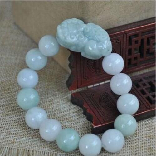 Certified 100% Natural A Emerald Jade Pendant~Brave troops Bracelet pixiu