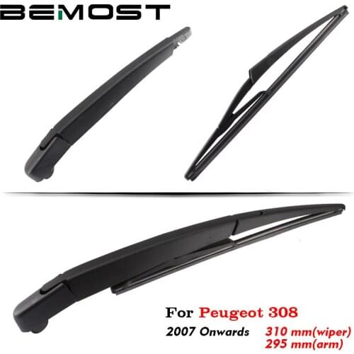 BEMOST Auto Car Rear Windscreen Windshield Wiper Arm Blades Soft Natural Rubber For Peugeot 308 308SW Year From 2007 To 2018