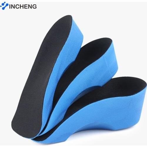 INCHENG Unisex Height Increase Insole Elevator insoles 2/3/4cm Height Lift Shoe Heel Cushion Insert Taller Heel Pad Foot Pads
