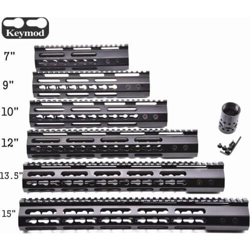 7" 9" 10" 12" 13.5" 15" AR15 Free Float Keymod Handguard Picatinny Rail for Hunting Tactical Rifle Scope Mount
