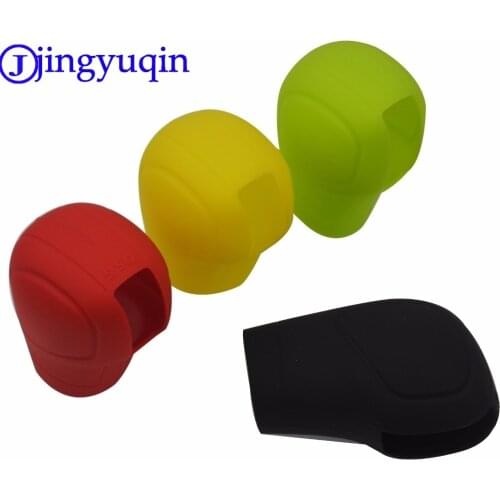 Jingyuqin 5 Color Popular Universal Interior Decoration Gear Shift Collars Silicone Head Shift Knob Cover Case Handbra for Car