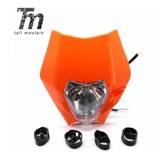 Motorcycle Universal Headlight Head Light Headlamp For 2017 18 Headligt EXC XCF SX F SMR Enduro Dirt Bike Supermoto E-Moto