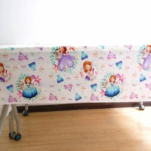 132cm*220cm Sofia Party Supplies Table Cloth Favors Kids Boy Birthday Party Festival Decoration Birthday Party Theme