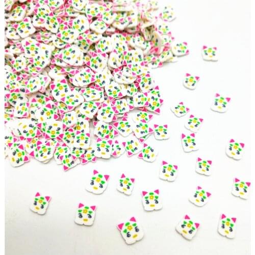 20g/lot Little Cat Polymer Clay for DIY Crafts 5mm Plastic Klei Mud Particles Kitten Animal Clays