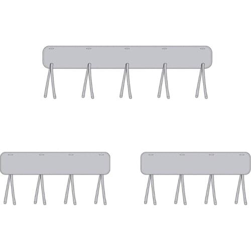 3 Pcs/Set Baby Crib Rail Cover Newborn Infants Safe Teething Guard Wrap Chewing Breathable Protector Padded