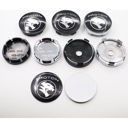 4pcs 56mm or 60mm PROTON Car Logo Wheel Center Cap Rim Badge Covers Decal Auto Refit Decoration Emblem Sticker Accessories