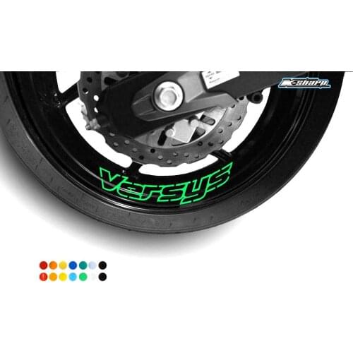 8 X CUSTOM INNER RIM DECALS WHEEL Reflective STICKERS STRIPES FIT KAWASAKI VERSYE