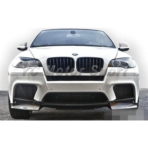 Car Accessories Carbon Fiber AKM Style Front Lip Fit For 2008-2013 E70 X5M E71 X6M Front Diffuser Lip Car-styling