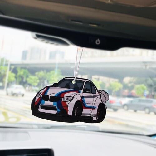 Car Air Freshener Hanging Car Rear View Solid Paper Wheel Rim Piston Car Diffuser Interior Accessories Pendant Part Japan Robot