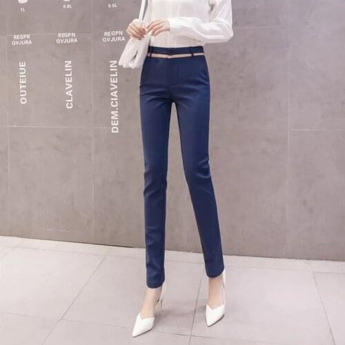 Women Pencil Pants 2021 New summer Autumn High Waist Ladies Office work Trousers Casual Female Slim Bodycon Elastic Pants Mujer