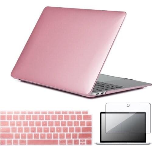 Laptop Case for Macbook Air 13" Retina Pro 13"/15"/16" 2020 A2289/A2159 Frosted Rose Gold Anti-fall Hard Cover