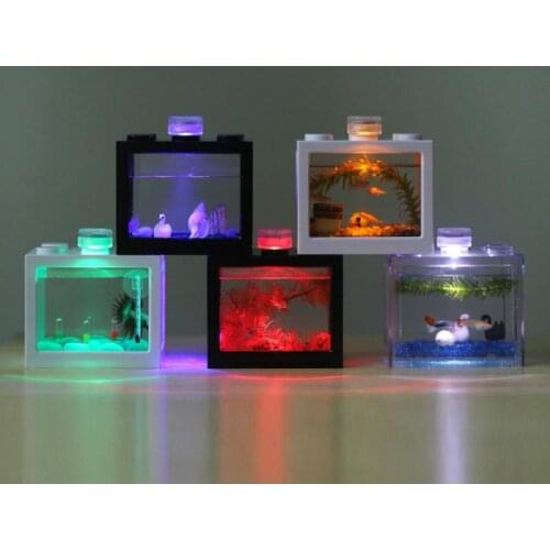 Cylinder Eco Cylinder Accessories Micro Landscape Lamp LED Light Waterproof Aquarium Fish Tank Light Home Table Decoration TSLM2