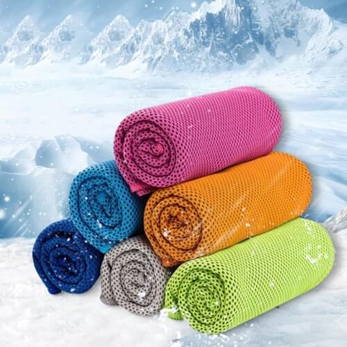 Colors Men And Women Gym Club Yoga Sports Cold Washcloth Running Football Basketball Cooling Ice Beach Towel Lovers Gift Toallas