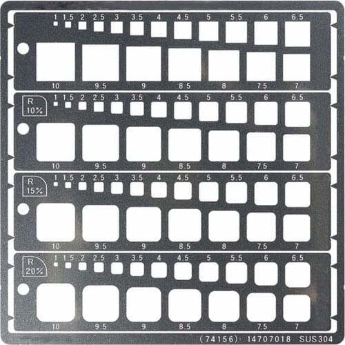 DIY Modeling Template Engraving Scribing Template Square 1~10mm Model Tools