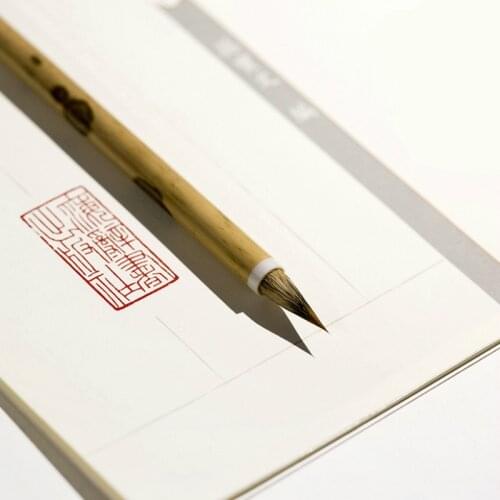 Chinese Brush Pen Weasel&purple Rabbit Hair Calligraphy Brushes Student Chinese Small Regular Script Brush Pen Tinta China