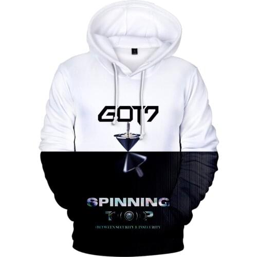 2020 HOT Korea GOT7 3D hoodies&sweatshirts Men/Women Autumn Harajuku Fashion Hip Hop Hoodie 3D Print Korea GOT7 Mens Hoodies