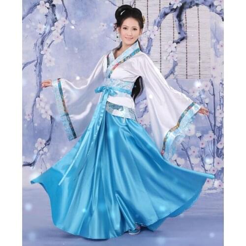 Costume womens tang suit cosplay dress Chinese ancient costume M-XXL Red blue pink Play party dress free shipping