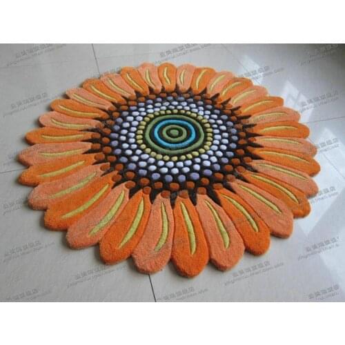 Sunflower carpet alfombras Modern Handmade carpets Living room Bedroom Fashion creative Coffee table sofa tapete
