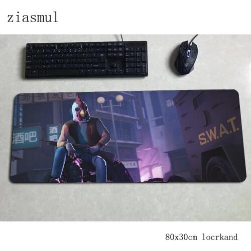 Hotline miami mouse pad 80x30cm mats big xl Computer mouse mat gaming accessories High quality mousepad keyboard games pc gamer