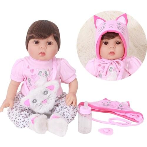 Bebe lol reborn dolls surprise 20"50cm silicone reborn baby girl dolls toys for child birthday gift real babies menina bonecas