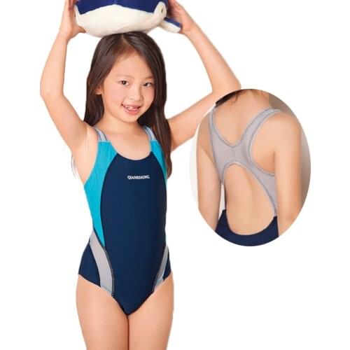 Girl Althletic Halter Swimsuit 2019 Teens Girls Onie-Piece Swimwear Training Sports Bathing Suits Rashguard UPF 50