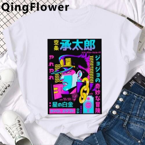 Manga Jojo Bizarre Adventure tshirt male grunge harajuku harajuku kawaii ulzzang couple top tees t shirt harajuku kawaii