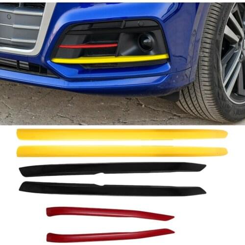 Front Fog Lamp Decorative Light Bar Cover Trim Strip Sequin For- Q5L 2018-2019